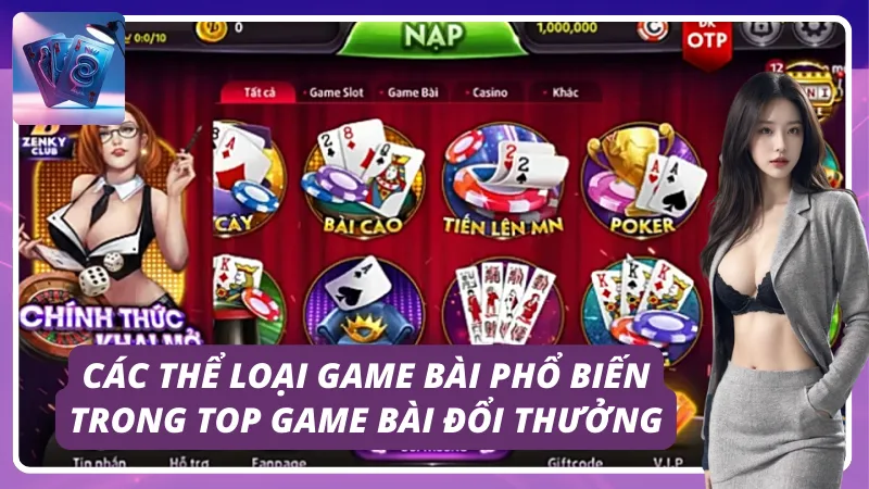 Các loại game bài thịnh hành hiện nay 