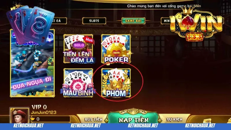 Bài Phỏm iWIN Club - Game Bài Ăn Khách Tại Việt Nam 2 Vài nét chi tiết game bài Phỏm iWIN Club