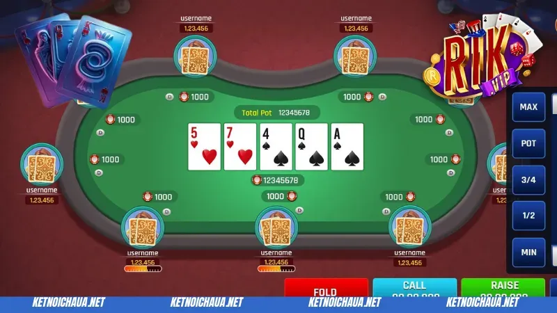 Ưu điểm nổi trội của game bài Poker Rik Vip